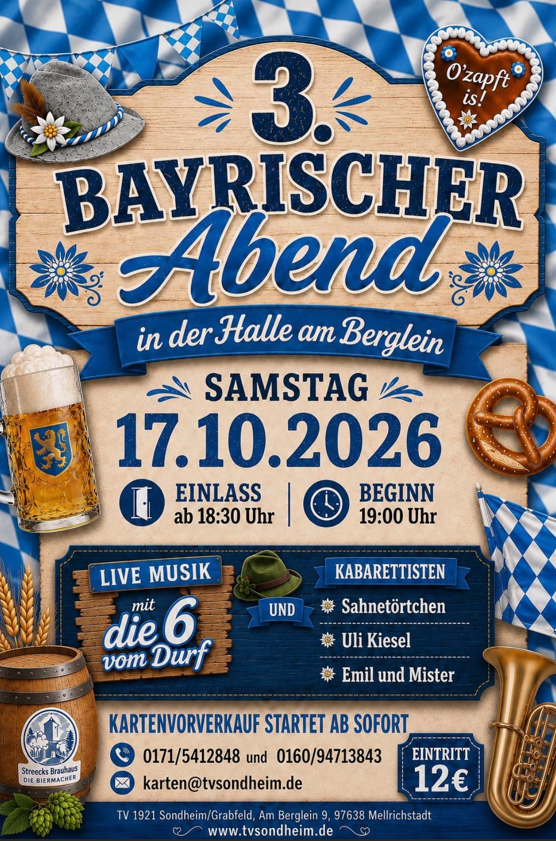 3. Bayrischer Abend in der Halle am Berglein