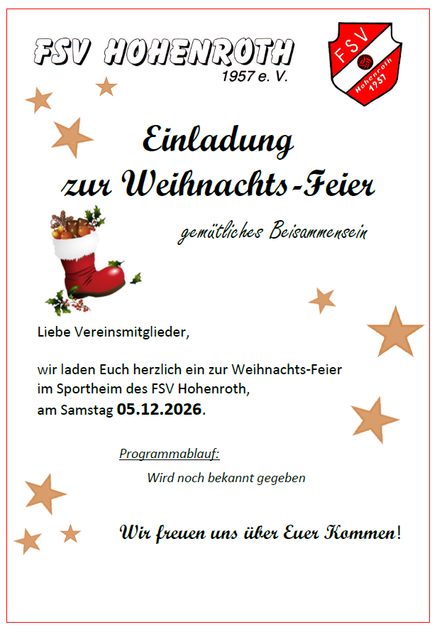 Weihnachtsfeier